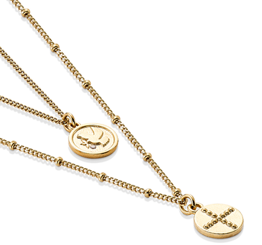 Colgante Confirmación, plata dorada