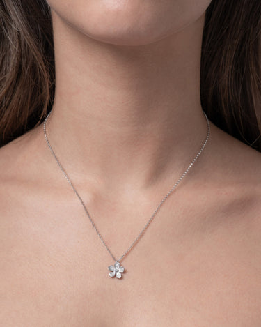 Colgante Flor, plata
