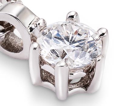 Colgante Kaia diamantes 0,10 ct, oro blanco