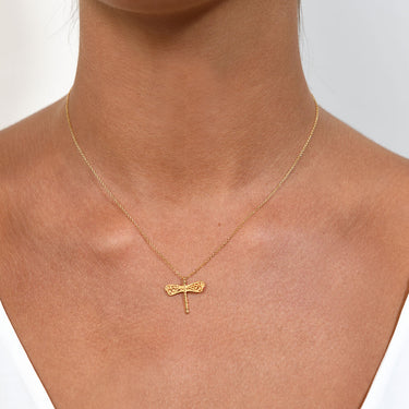 Colgante Libelula, oro