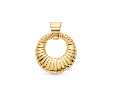 Colgante Met mini, plata dorada