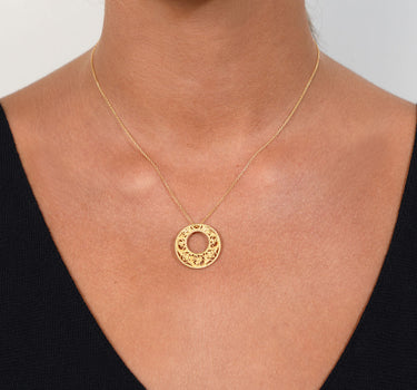 Colgante Mexuar con cadena, oro