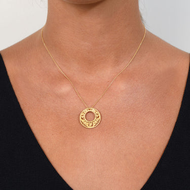 Colgante Mexuar con cadena, oro