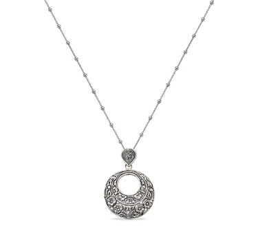 Colgante Traviata Disco, plata