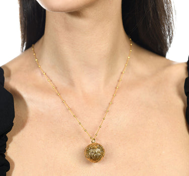 Colgante Traviata Llamador, plata dorada