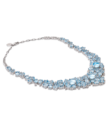 Collar Aline topacios, plata