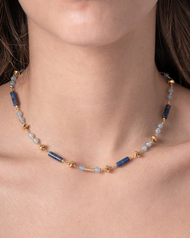 Collar Antibes, plata dorada