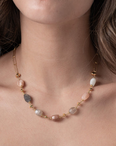 Collar Cannes, plata dorada