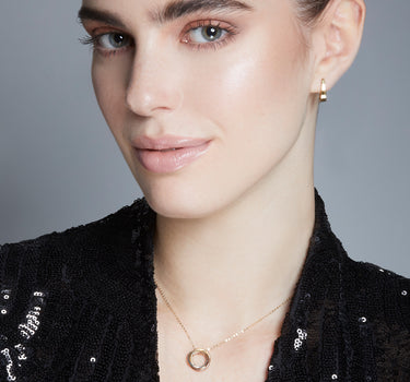 Colgante Castellana alianzas tricolor oro