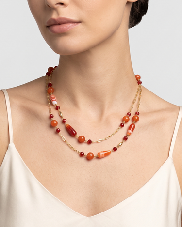 Collar Elbert, plata dorada