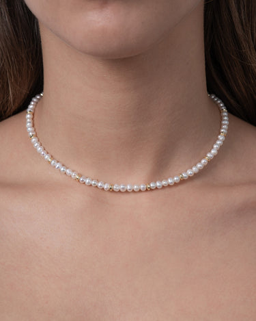 Collar Jávea, plata dorada