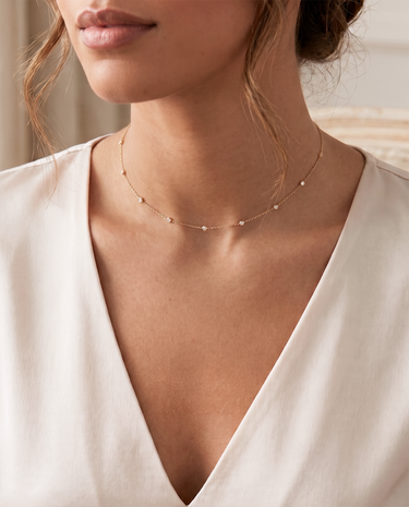 Collar One chatones, oro 9K