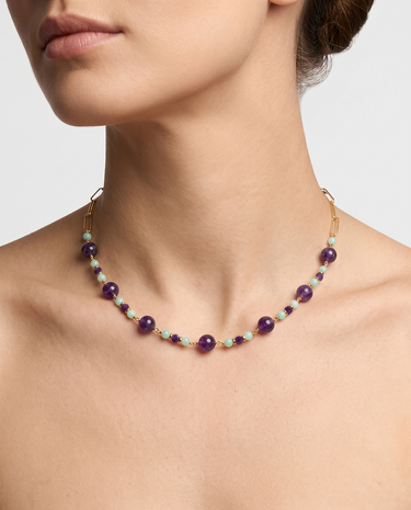 Collar Pikes, plata dorada