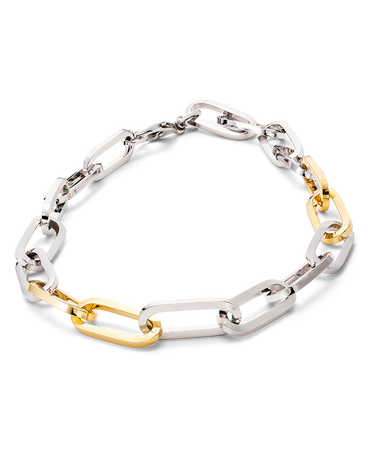 Collar Pixie, plata y plata dorada
