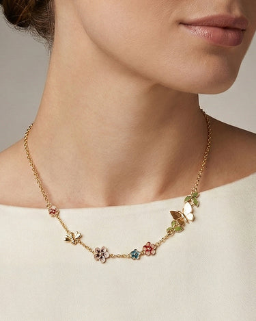 Collar Puglia, plata dorada