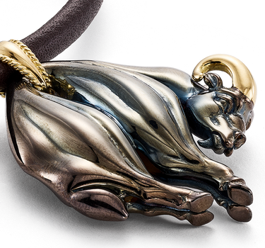 Collar Toisón cordón negro, oro