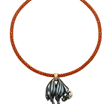 Collar Toisón cordón rojo, oro