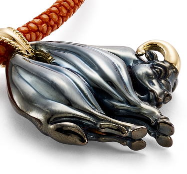 Collar Toisón cordón rojo, oro