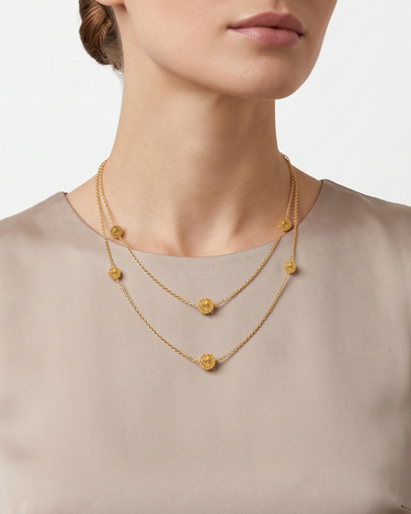 Collar Urales, plata dorada