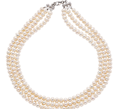 Collar Viena perlas, plata