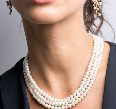 Collar Viena perlas, plata