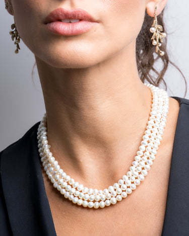 Collar Viena perlas, plata
