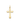 Cruz Bondad 14 x 22 mm, oro 9K