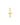 Cruz Faith mini 14 x 9 mm, oro
