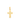 Cruz Faith 16 x 11 mm, oro