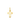 Cruz Perfil mini 13 x 9 mm, oro