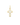 Cruz Sion 12 x 8 mm, oro