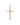 Cruz Vex Santo 32 x 17 mm, oro