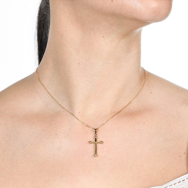 Cruz gallón 22 x 14 mm, oro