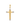 Cruz 28 x 17 mm, oro bicolor