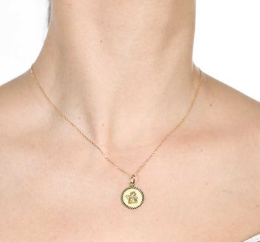 Medalla Angel Rafael 14 mm, oro