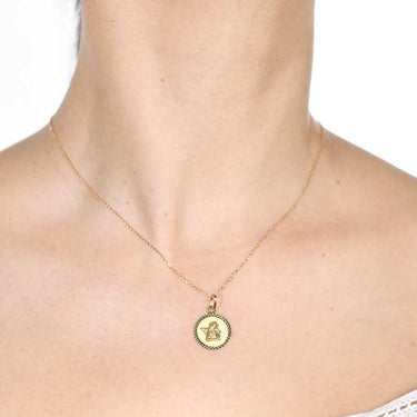 Medalla Angel Rafael 14 mm, oro