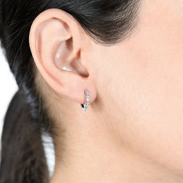 Pendientes Allegra diamantes, oro blanco