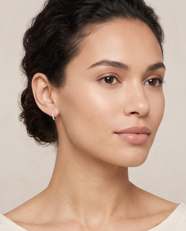 Allegra earrings in white gold and diamonds