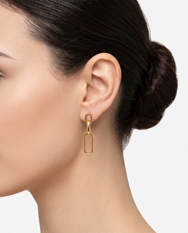 Pendientes Altai, plata dorada