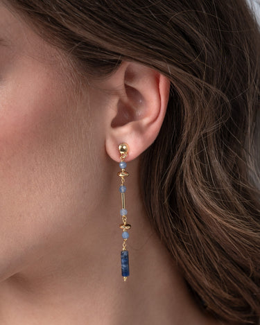 Pendientes Antibes, plata dorada