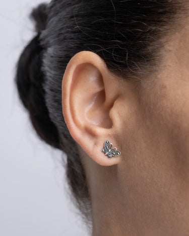 Pendientes Bach marcasitas, plata