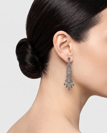 Pendientes Bagua, plata
