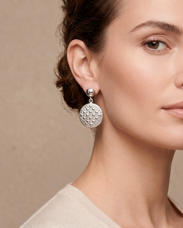 Pendientes Beatrice, plata