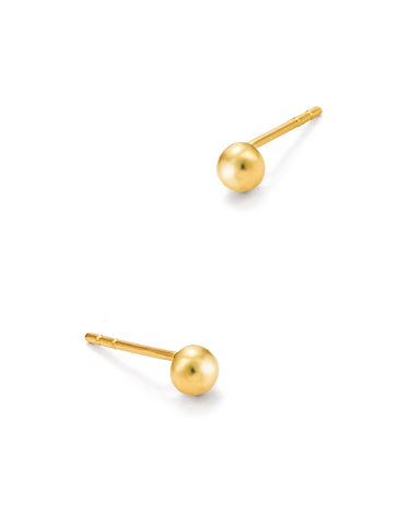 Pendientes Bola 3 mm, oro