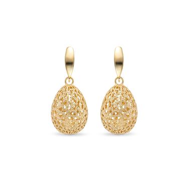 Pendientes Bolshoi, plata dorada