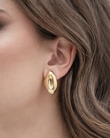 Pendientes Brela, plata dorada