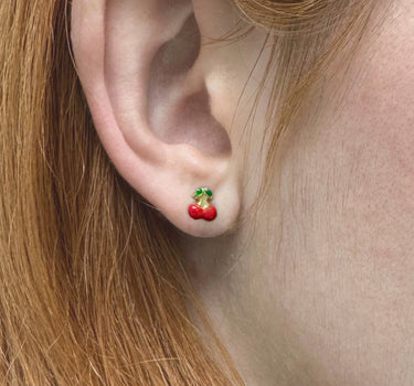 Pendientes Cerezas, oro