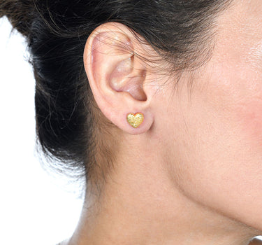 Pendientes Cor, plata dorada