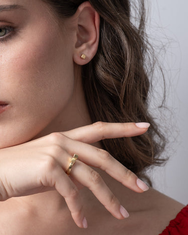 Pendientes Cubos, oro