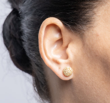 Pendientes Cui mini, plata dorada